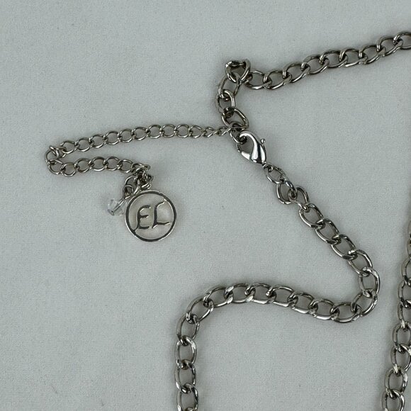 Erica Lyons EL Blue Green Gemstones Statement Necklace 21"-24" Adjustable Chain - Picture 5 of 12